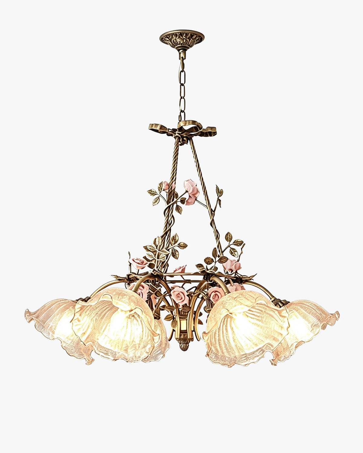 WOMO French Ribbed Glass Pendant Light-WM3237