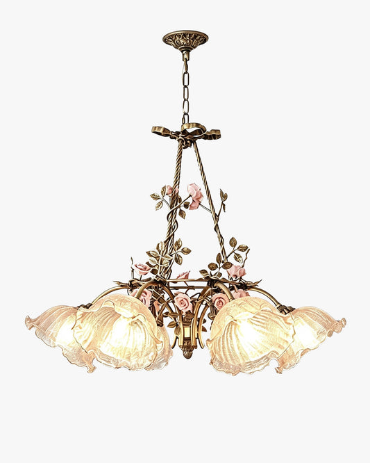 WOMO French Ribbed Glass Pendant Light-WM3237