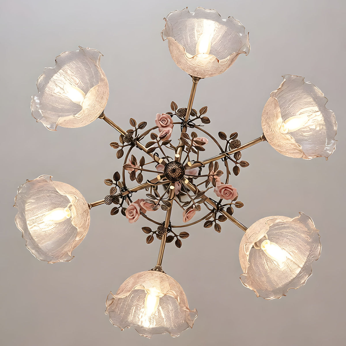WOMO French Ribbed Glass Pendant Light-WM3237
