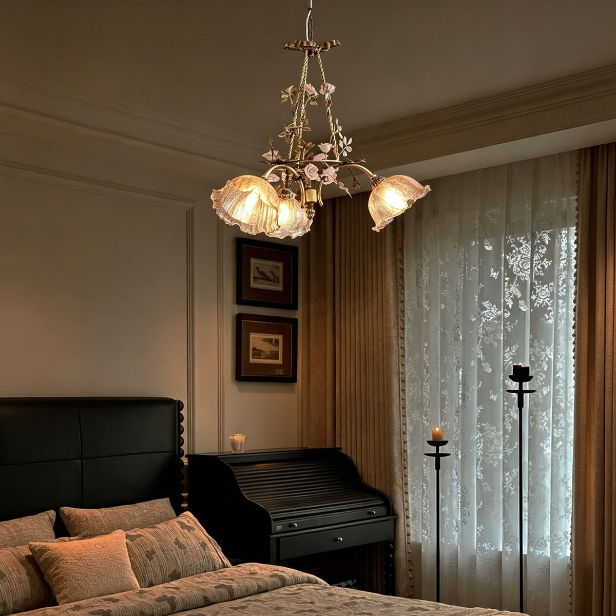 WOMO French Ribbed Glass Pendant Light-WM3237