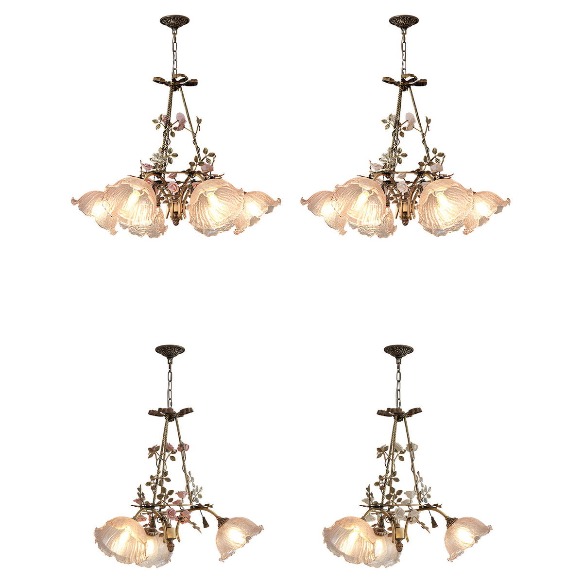 WOMO French Ribbed Glass Pendant Light-WM3237