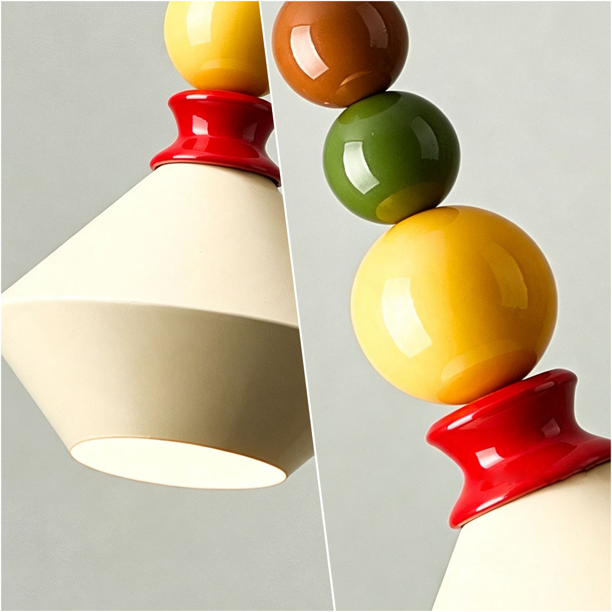 WOMO Mid‑Century Colorful Bead Pendant Light-WM3239