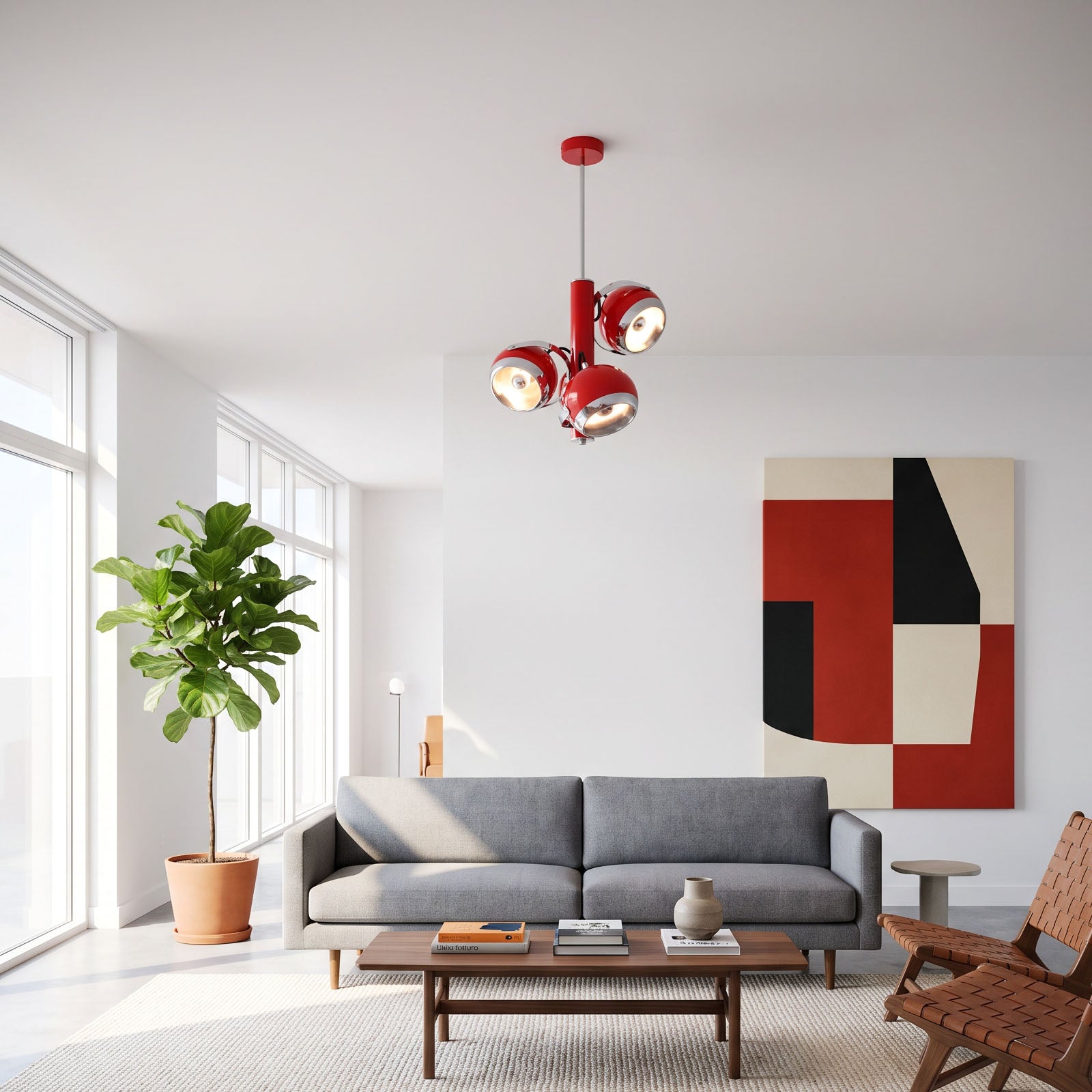 WOMO Memphis Multi‑head Globe Pendant Light-WM3240