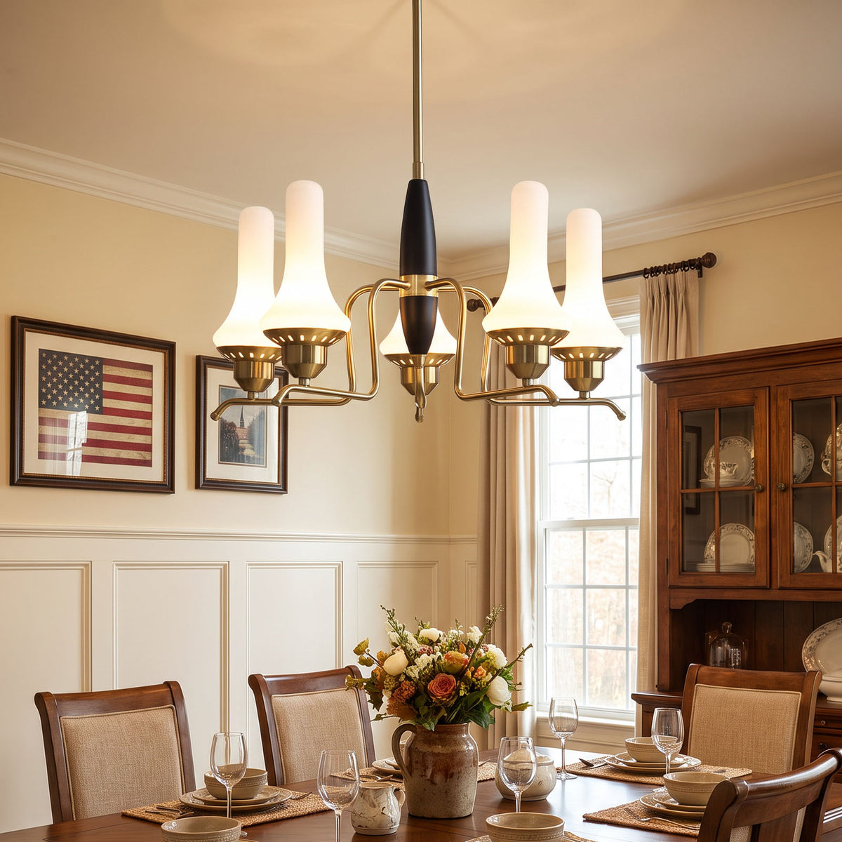 WOMO Trumpet‑shaped Glass Chandelier-WM3241