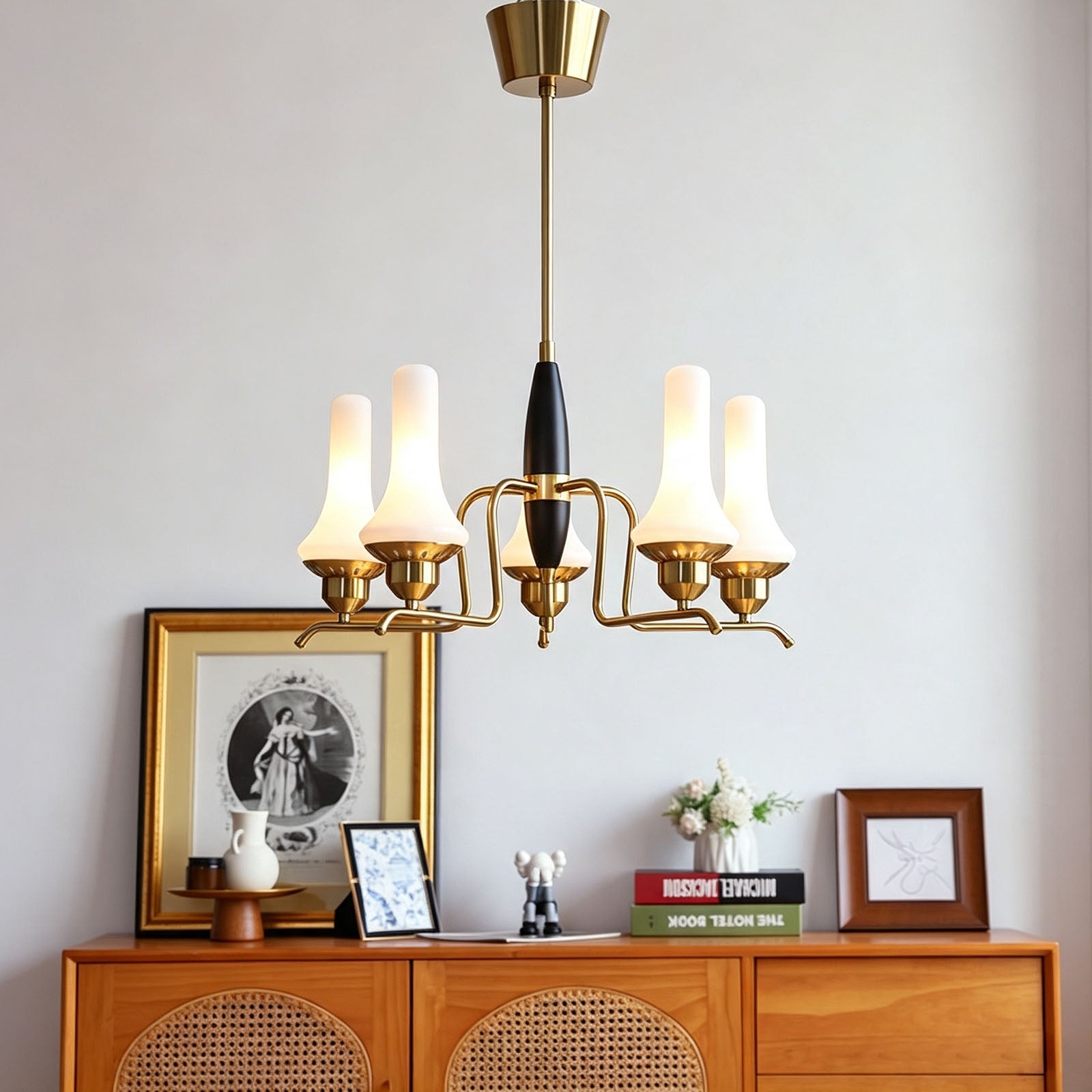 WOMO Trumpet‑shaped Glass Chandelier-WM3241