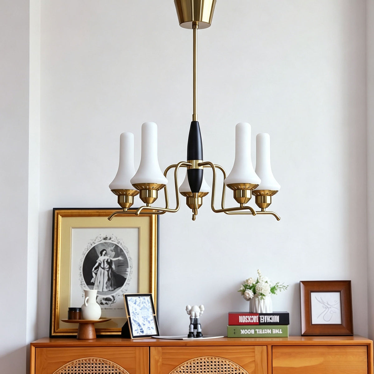 WOMO Trumpet‑shaped Glass Chandelier-WM3241