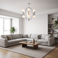 WOMO Bauhaus Globe Glass Chandelier-WM3242