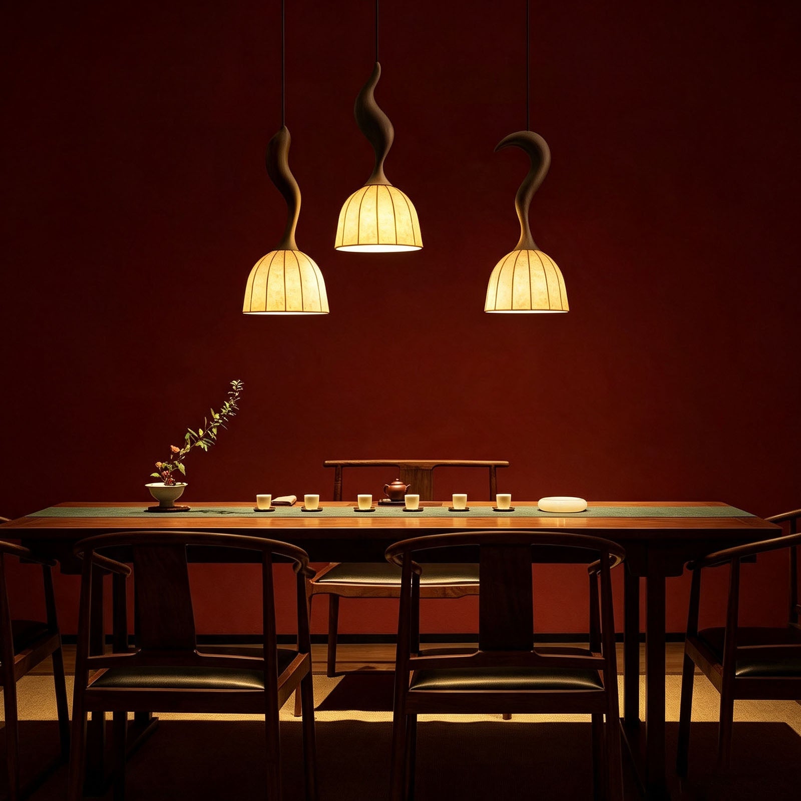 WOMO Bell Paper Shade Pendant Light-WM3244