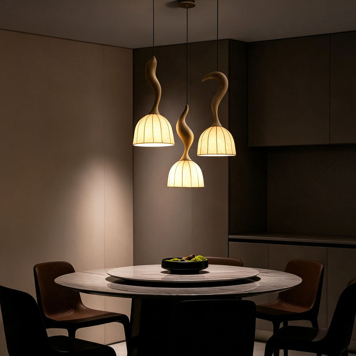 WOMO Bell Paper Shade Pendant Light-WM3244