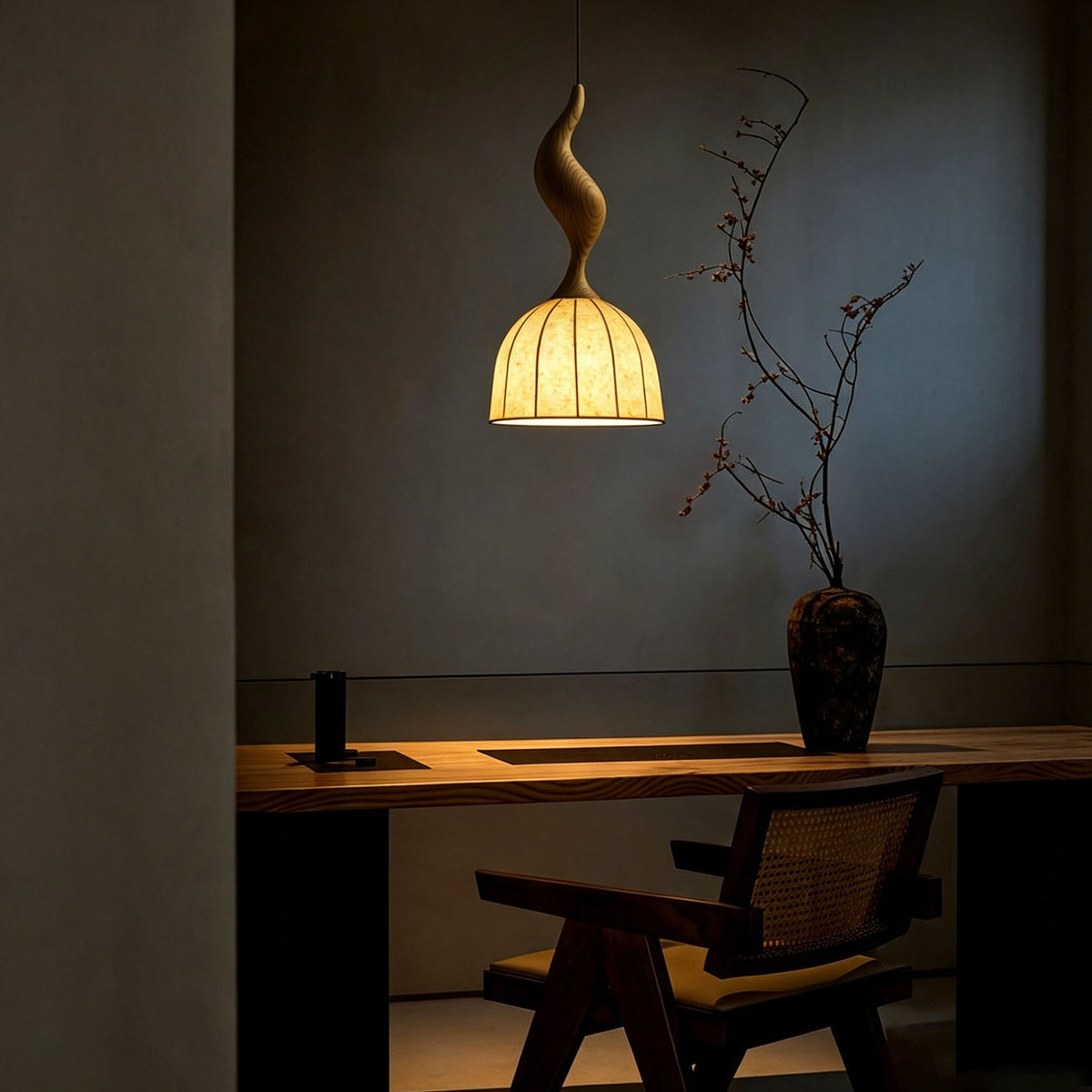 WOMO Bell Paper Shade Pendant Light-WM3244