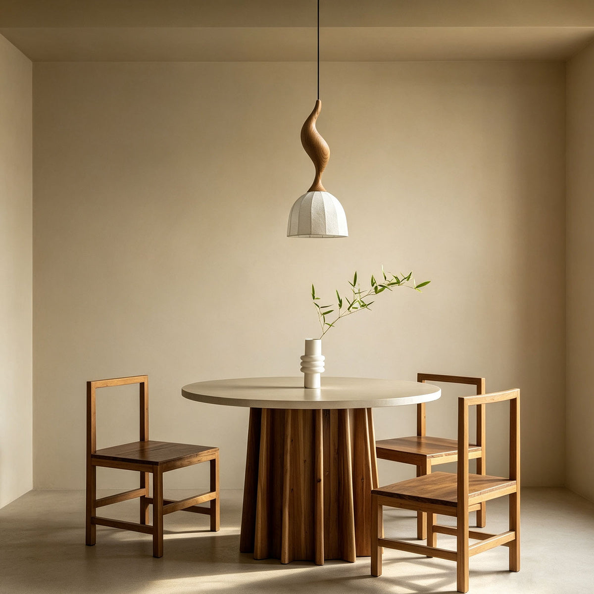 WOMO Bell Paper Shade Pendant Light-WM3244