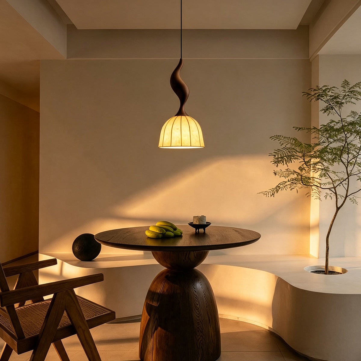 WOMO Bell Paper Shade Pendant Light-WM3244