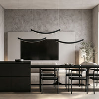 WOMO Scandi Curved Wooden Pendant Light-WM3245