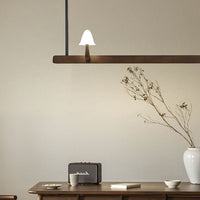 WOMOMushroom Wooden Linear Pendant Light-WM3247