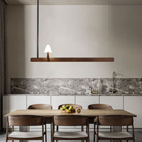 WOMOMushroom Wooden Linear Pendant Light-WM3247