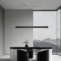 WOMO Minimalist Wooden LED Linear Pendant Light-WM3248