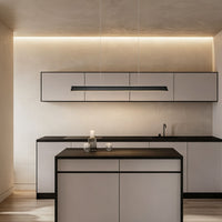 WOMO Minimalist Wooden LED Linear Pendant Light-WM3248