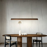 WOMO Minimalist Wooden LED Linear Pendant Light-WM3248