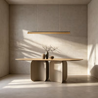 WOMO Modern Wooden Linear Pendant Light-WM3249