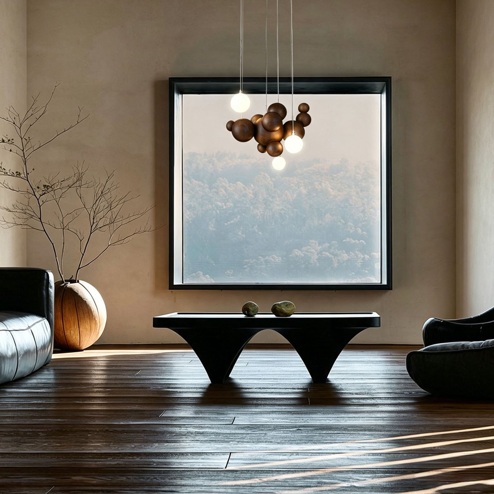 WOMO Wooden Bubble Pendant Light-WM3251