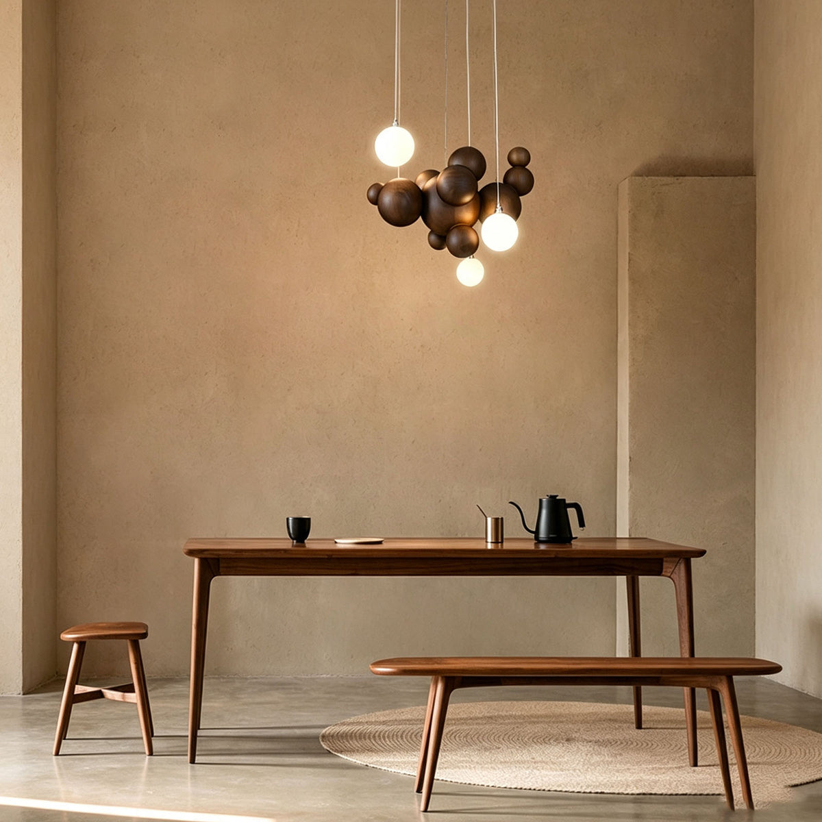 WOMO Wooden Bubble Pendant Light-WM3251
