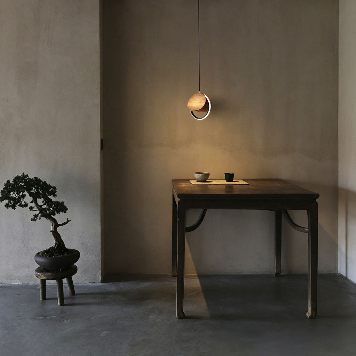 WOMO Wood Disc Cluster Pendant Light-WM3252