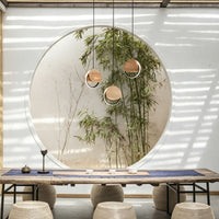 WOMO Wood Disc Cluster Pendant Light-WM3252