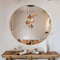 WOMO Wood Disc Cluster Pendant Light-WM3252