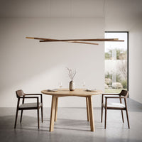 WOMO Crossed Wooden Rod Linear Pendant Light -WM3253