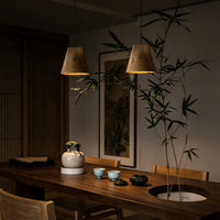 WOMO Wooden Taper Single Pendant Light-WM3256