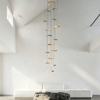 WOMO Wooden Leaf Pendant Light-WM3257