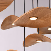 WOMO Wooden Leaf Pendant Light-WM3257