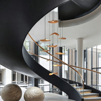 WOMO Wooden Leaf Pendant Light-WM3257