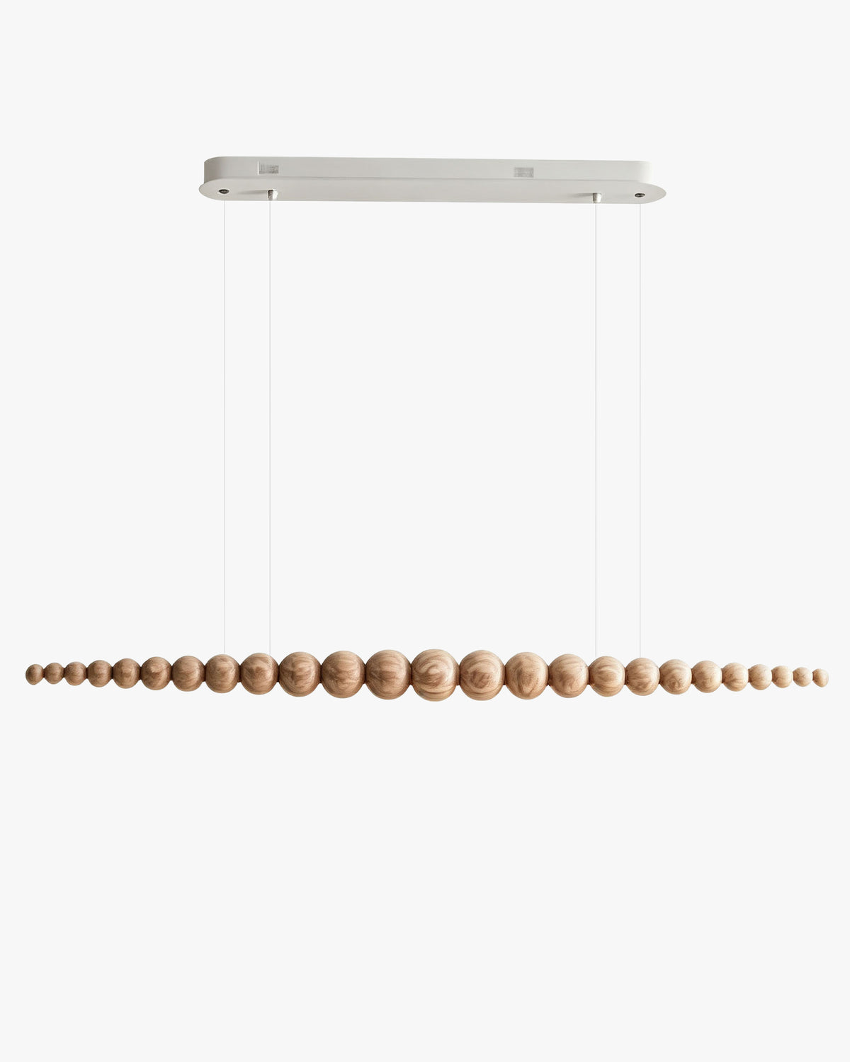 WOMO Wooden Bead Linear Pendant Light-WM3258