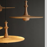 WOMO Wood Flying Saucer Chandelier-WM3259