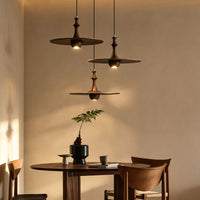 WOMO Wood Flying Saucer Chandelier-WM3259