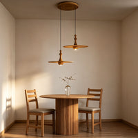 WOMO Wood Flying Saucer Chandelier-WM3259