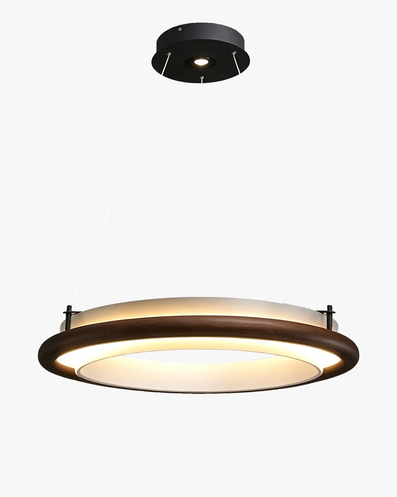 WOMO Circular Wood Ring LED Chandelier-WM3263