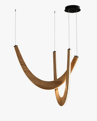 WOMO Modern Wood U‑Shaped Chandelier-WM3265