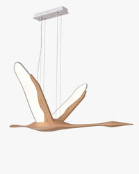WOMO Bird‑Shaped Wood Pendant Light-WM3267