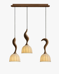 WOMO Wood Dome Shade Pendant Light-WM3268