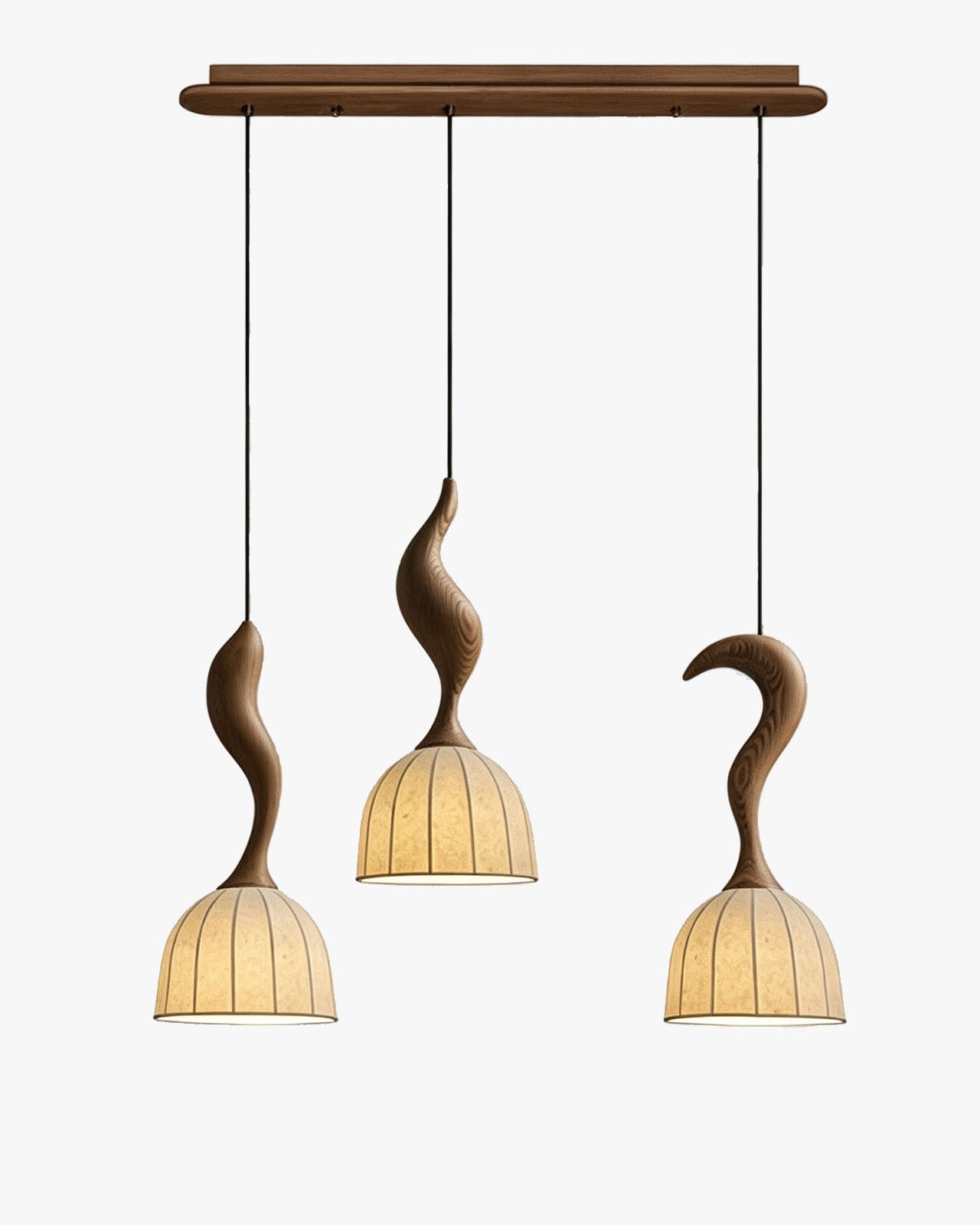 WOMO Wood Dome Shade Pendant Light-WM3268