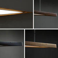 WOMO Minimalist Long Linear Wood Pendant Light-WM3273