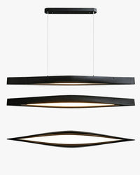 WOMO Minimalist Long Linear Wood Pendant Light-WM3273