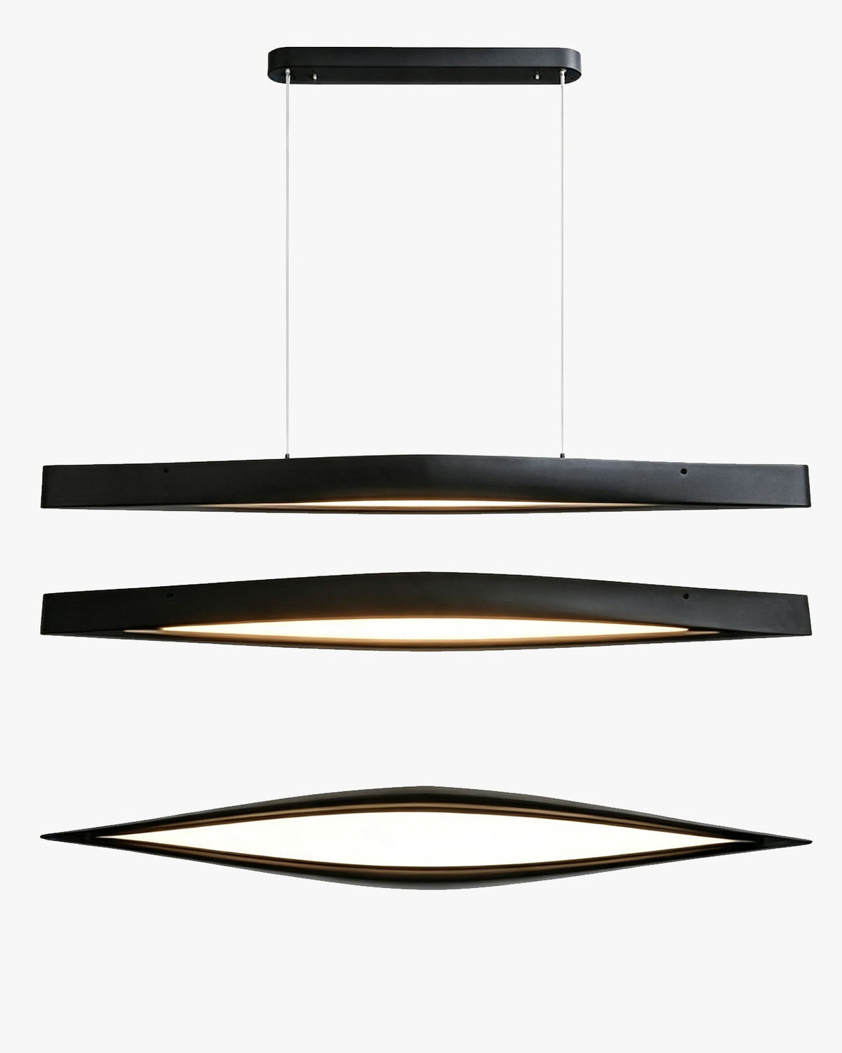 WOMO Minimalist Long Linear Wood Pendant Light-WM3273