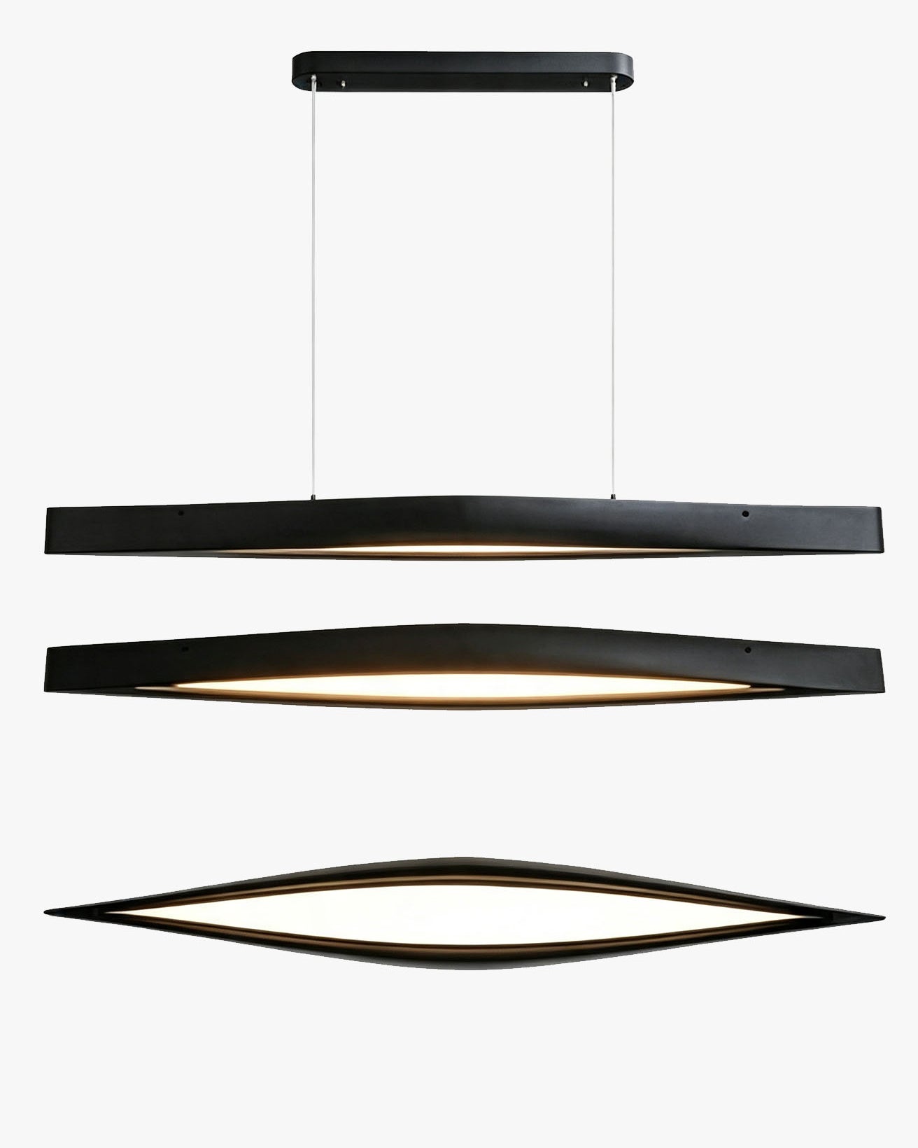 WOMO Minimalist Long Linear Wood Pendant Light-WM3273