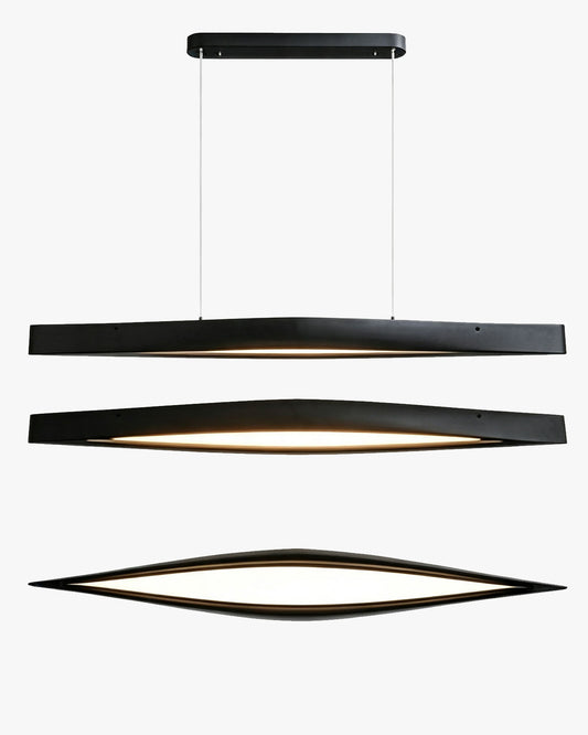 WOMO Minimalist Long Linear Wood Pendant Light-WM3273
