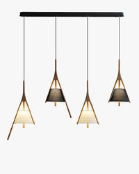 WOMO Branch‑Shaped Wood Linear Pendant Light-WM3275