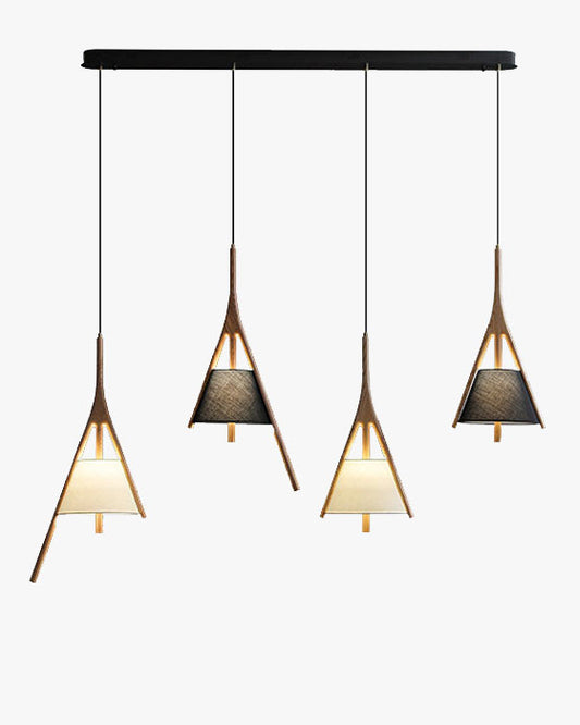 WOMO Branch‑Shaped Wood Linear Pendant Light-WM3275