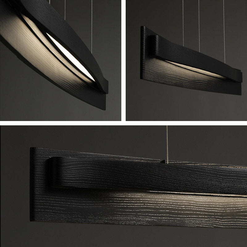 WOMO Dimmable Long Wood Linear Pendant Light-WM3277